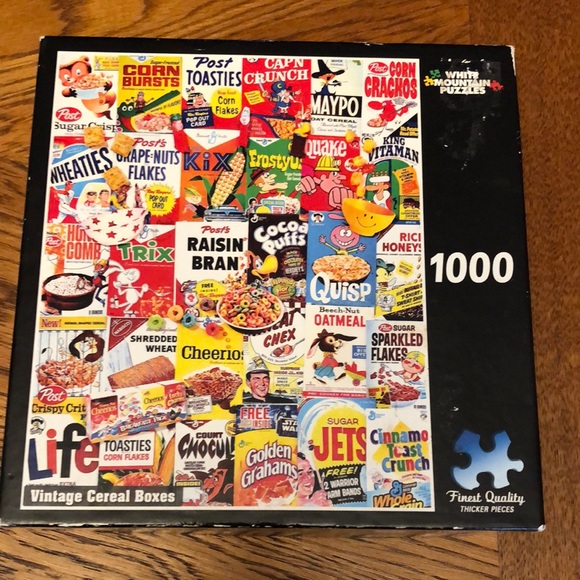 White Mountain Games Vintage Cereal Boxes Jigsaw Puzzle Poshmark